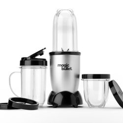 Magic Bullet Blender, Small, Silver, 11 Piece Set