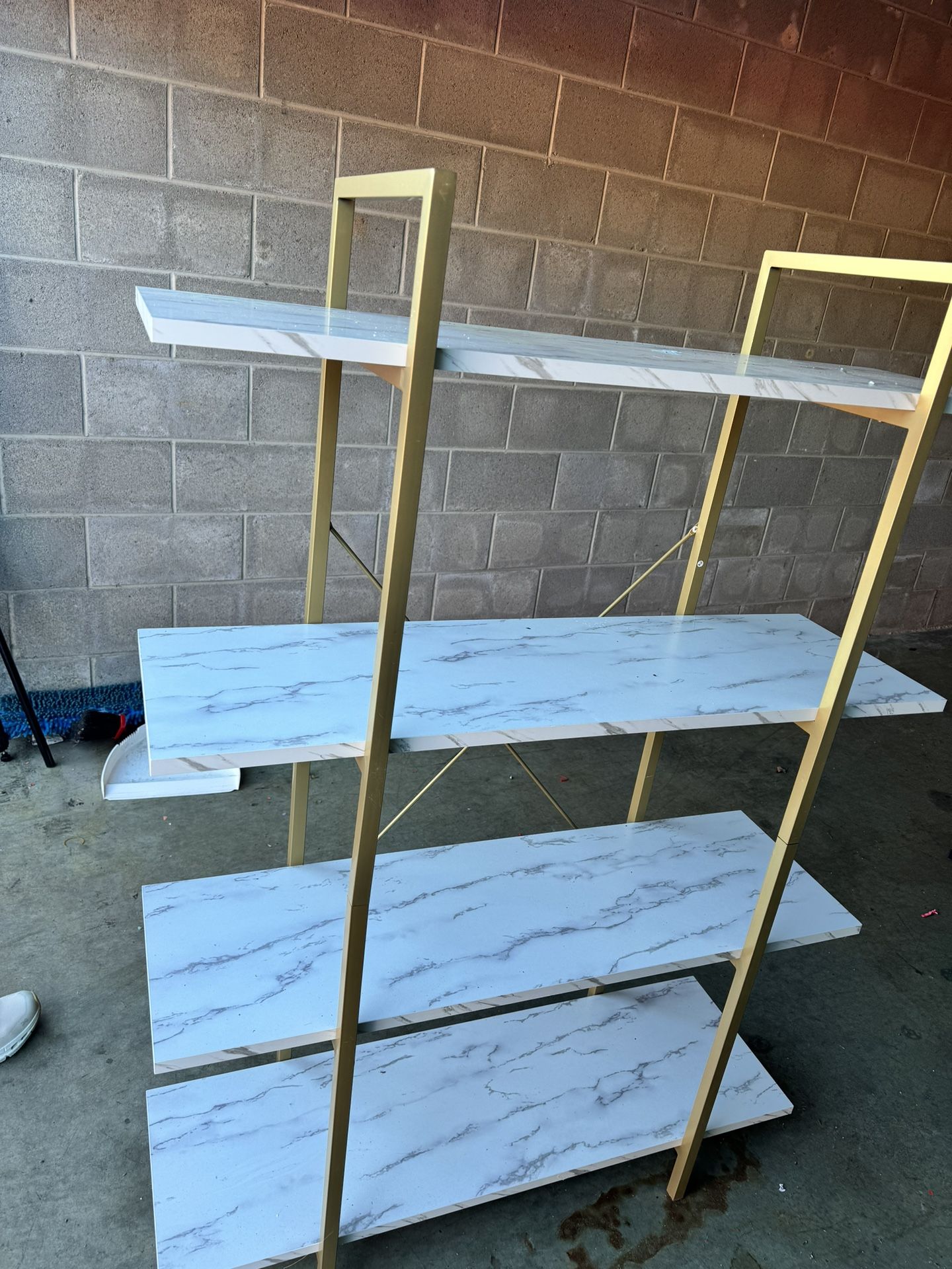 Shelf White And Gold