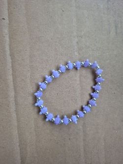 Purple Turtle Bead Bracelet — $9