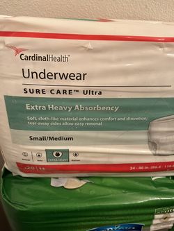Unopened New Adult Diapers Small/medium And Xtra Large