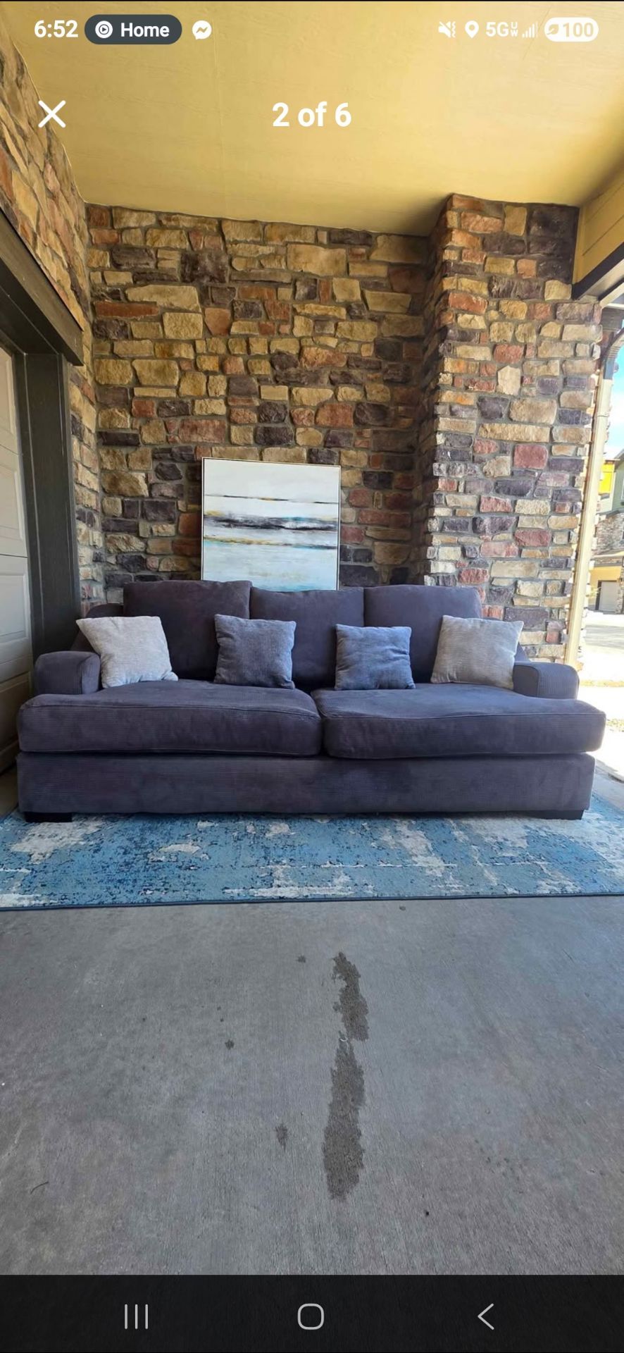 American Furniture Warehouse Gray sofa