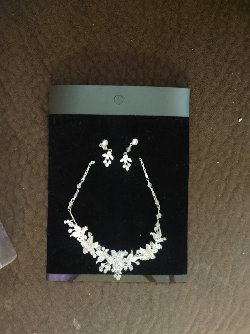 Bridal Necklace And Earrings