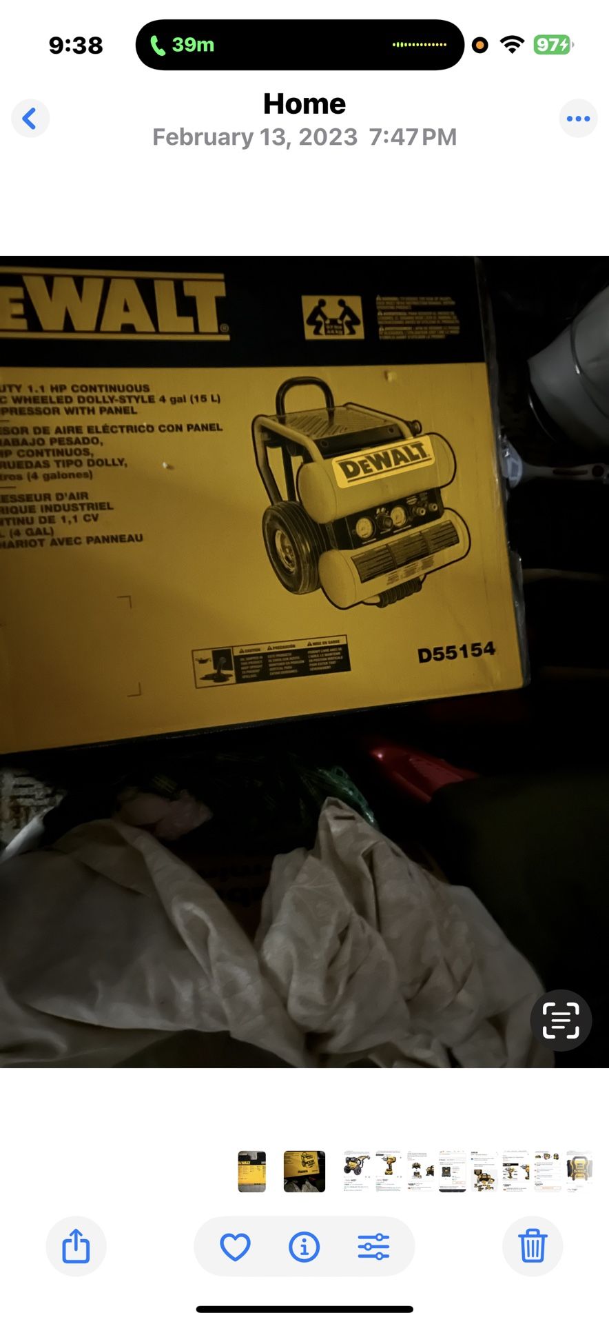 Dewalt Air Compressor 