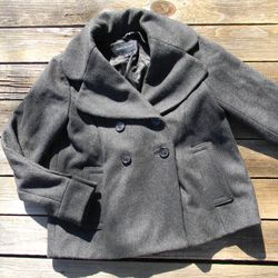 Banana Republic Wool Blend Peacoat Double Breasted Women's XS Xtra Small