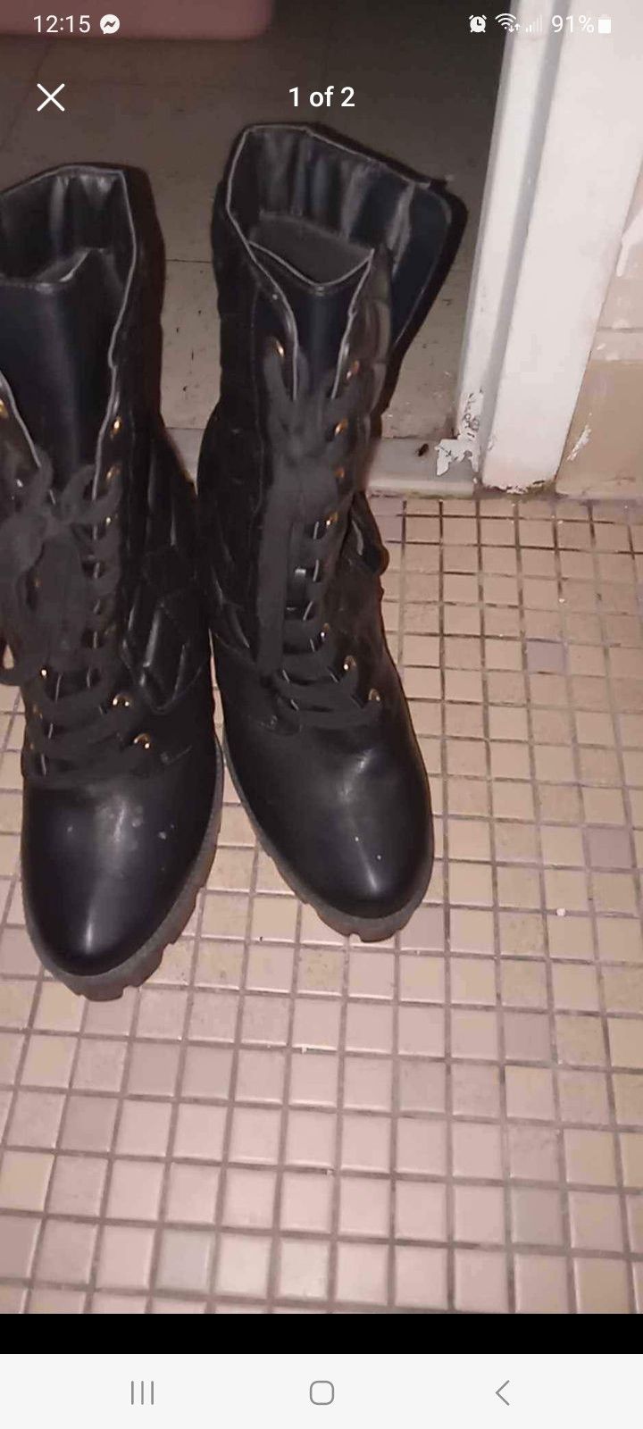 Women's Combat Heel Boots