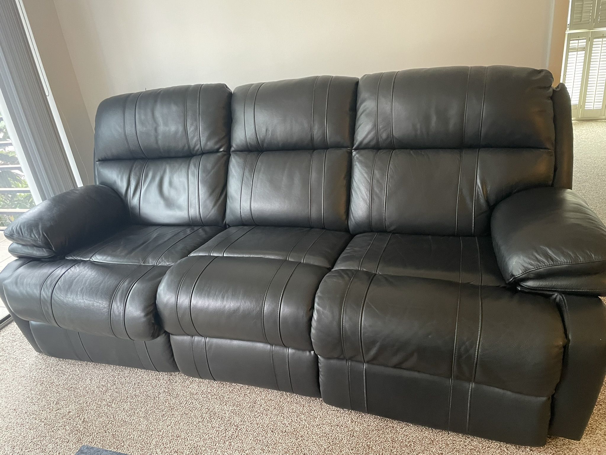Power Reclining Sofa - Leather