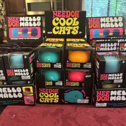 NeeDoh “Super Cool Cats” Mello Mallo” “Fab Four” $12 Each!!!!! 100 Percent Authentic!!!!!