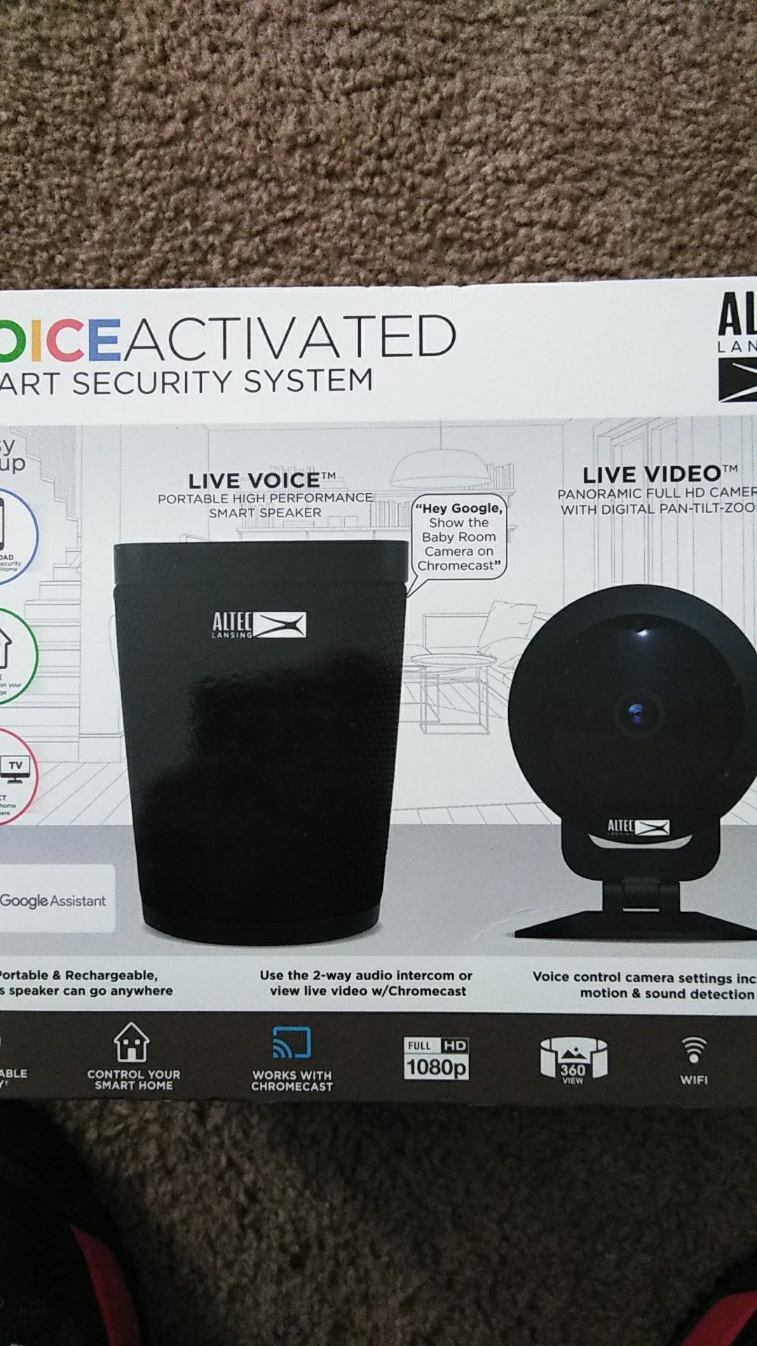 Smart voice activated security system