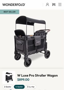 WonderFold W Luxe Pro 4-Seater Stroller Wagon