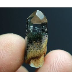 12ct Natural Rare Clear Green Ghost Crystal Quartz Pendant Polished