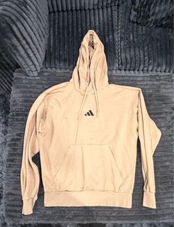 Adidas Beige Hoodie Sweatshirt