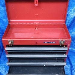 Craftsman Craftmans Portable Tool Chest Box Mechanic Red