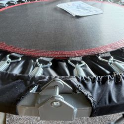 BCAN Mini Trampoline Rebounder with Adjustable Handle