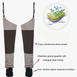 Kylebooker Breathable Stockingfoot Hip Waders