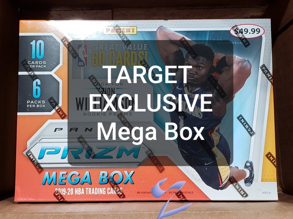 2019-20 Panini Prizm NBA MEGA BOX Target Exclusive Basketball Trading Cards (Possible Zion Williamson Prizm inserts)