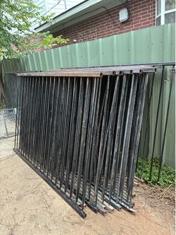 Iron fence panels