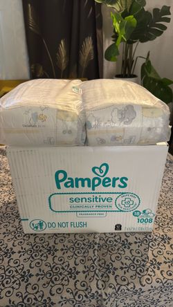 Pampers diapers size 1  and pampers sensitive wipes