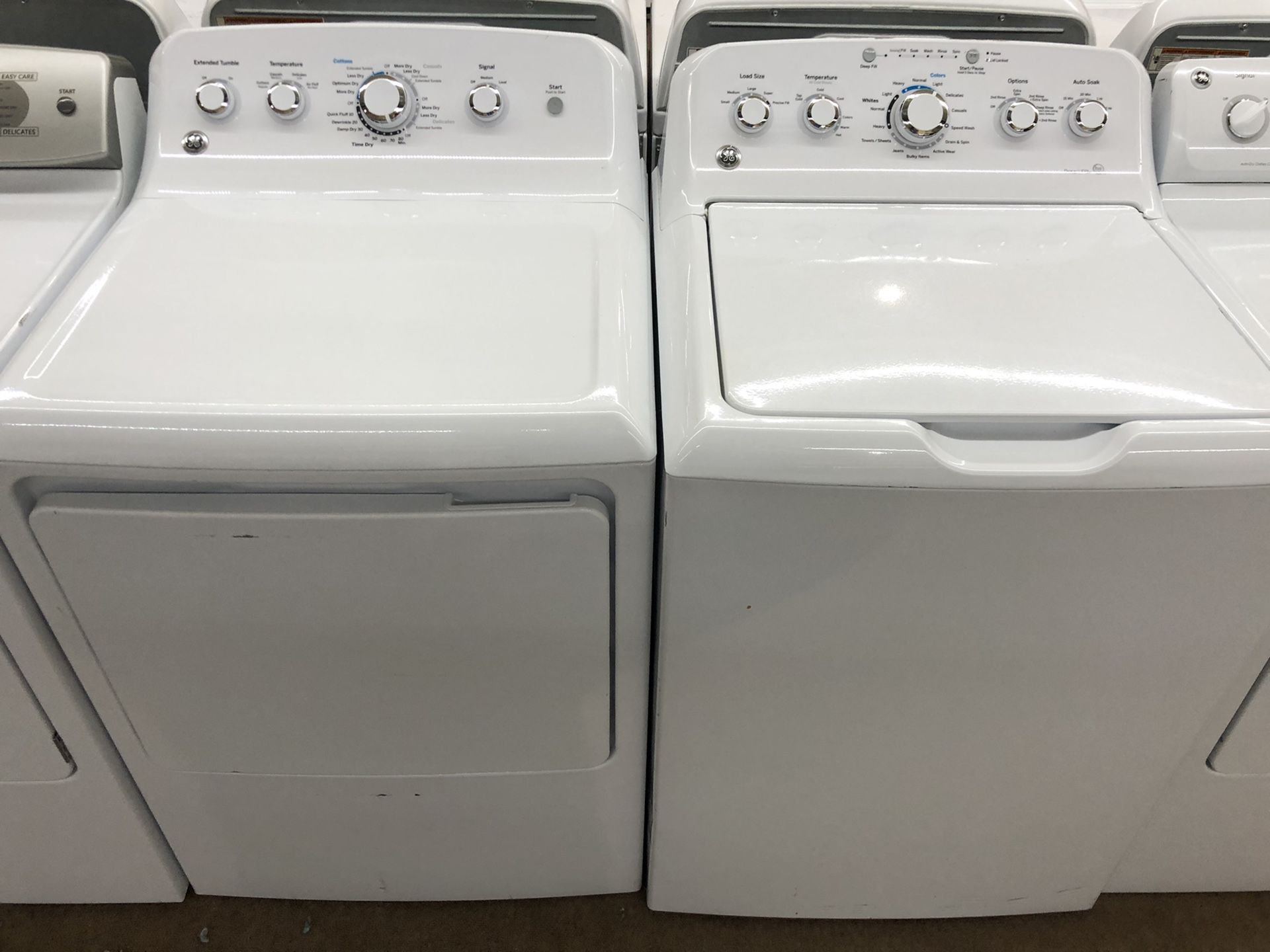 Ge set Washer and dryer electric