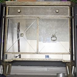 Mirrored Night Stand (Great Condition)