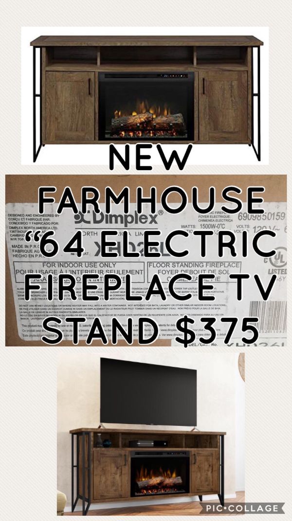 NEW FARMHOUSE “64 ELECTRIC FIREPLACE TV STAND CONSOLE ENTERTAINMENT ... NEW FARMHOUSE “64 ELECTRIC FIREPLACE TV STAND CONSOLE ENTERTAINMENT ...