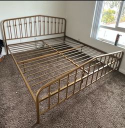 King Sized Gold Bed Frame