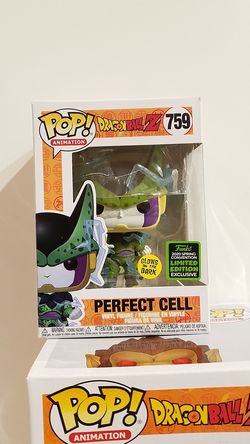 Perfect cell glow in the dark exclusive funko pop dragon ball z