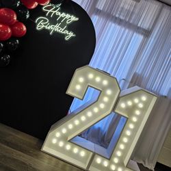 Marquee Light Up Numbers