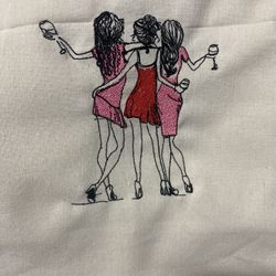 Embroidery Canvas Tote Bag 