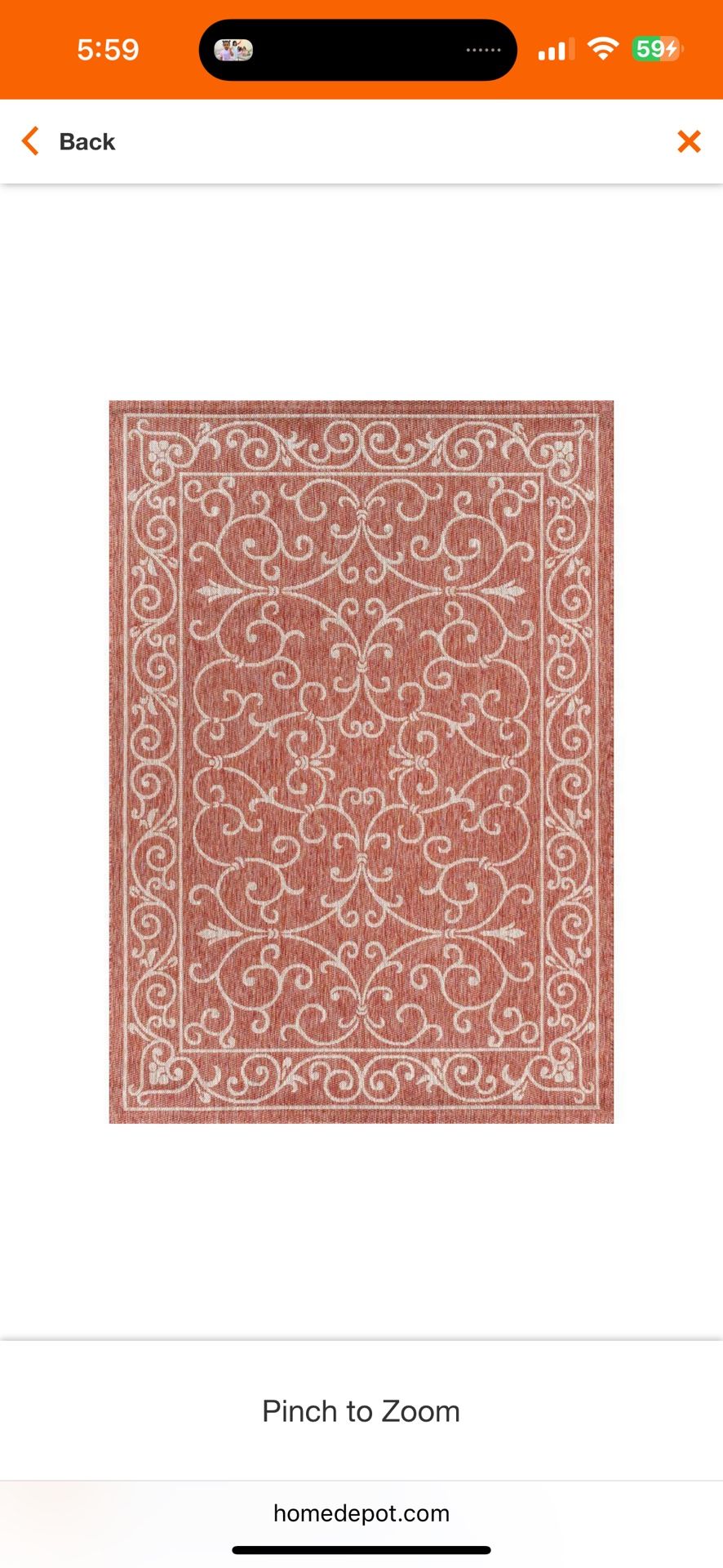 Patio Rug -READ DESCRIPTION