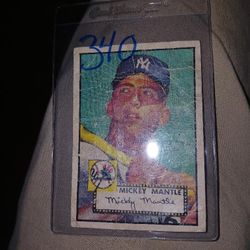 1952 Topps Mickey Mantle #311