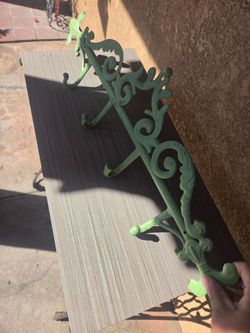 Green  Iron  Wall Rack