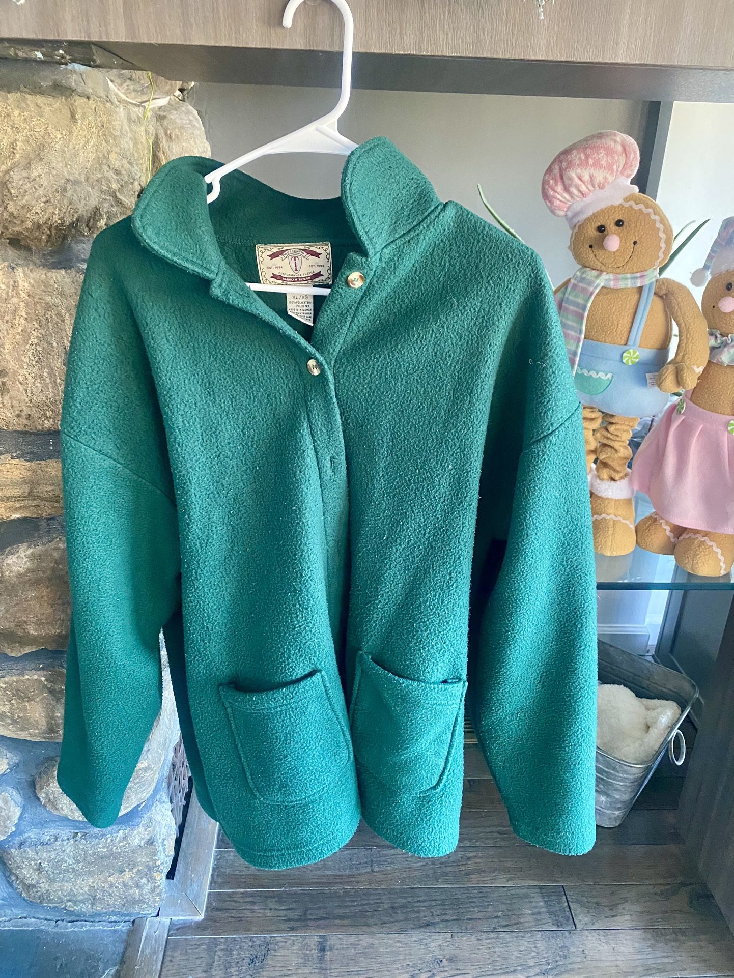 Green Fleece Coat