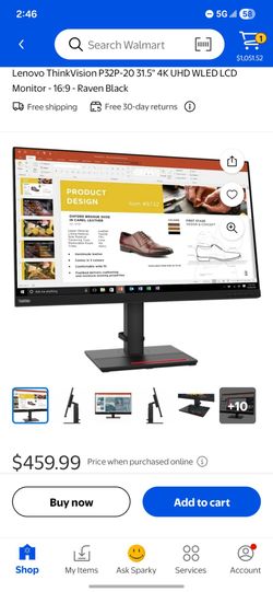 Lenovo thinkvision 32" 4K USB-C Monitor
