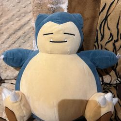 Pokemon Wicked Cool Toys 2019 Snorlax 10" Tall Plush Doll Stuffed Pokémon anime