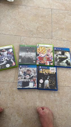 Lot of 6 Mixed Video Games PS4 Xbox 360