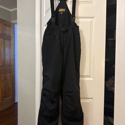 Obermeyer Tahoe Women's 10 Bib Overalls Ski Insulated Black Waterproof Nylon