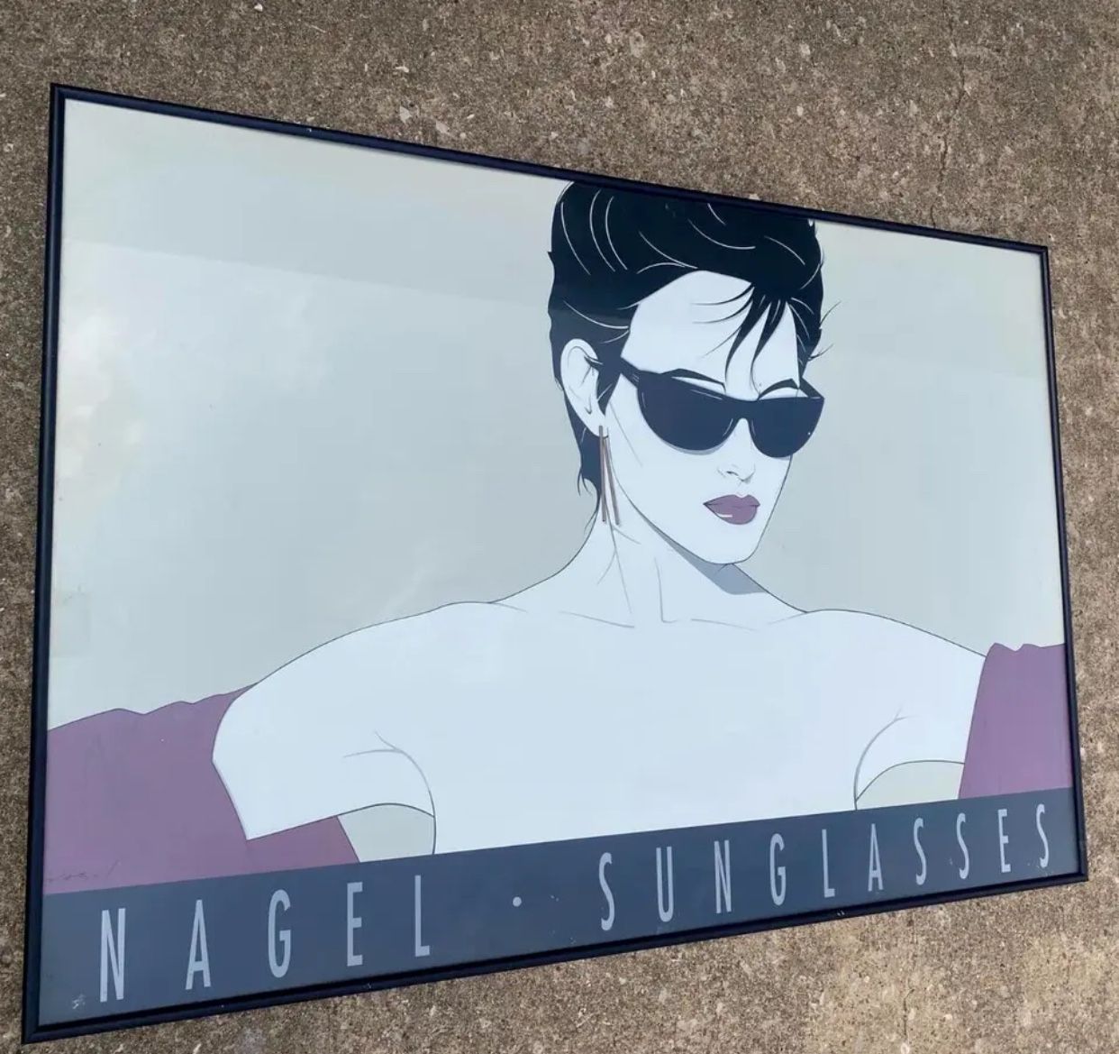 Vintage Patrick Nagel Sunglasses Print