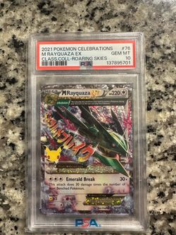 PSA 10 M Rayquaza EX #76 Pokemon Celebrations