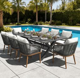 Outdoor Patio Dining Set with 8 Chairs