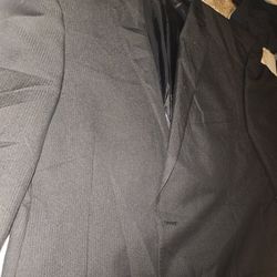 NWT Apt 9 MENS Blazer Black 42 Long 2 Button SLIM Fit Suit Jacket