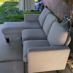 FREE DELIVERY*!!!  2 Piece Gray Small Ikea Sectional Couch 