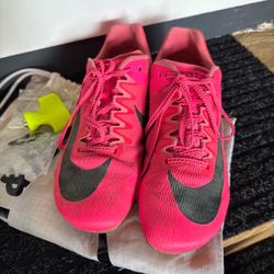 Nike Pink Rival Sprint Track and Field spikes shoes