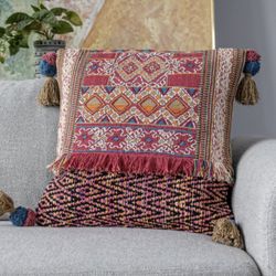 Yaya & Co Legzira Organic Cotton Throw Pillow Boho