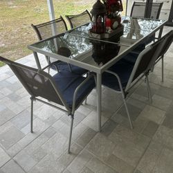 dining set of 6 chairs, for terrace