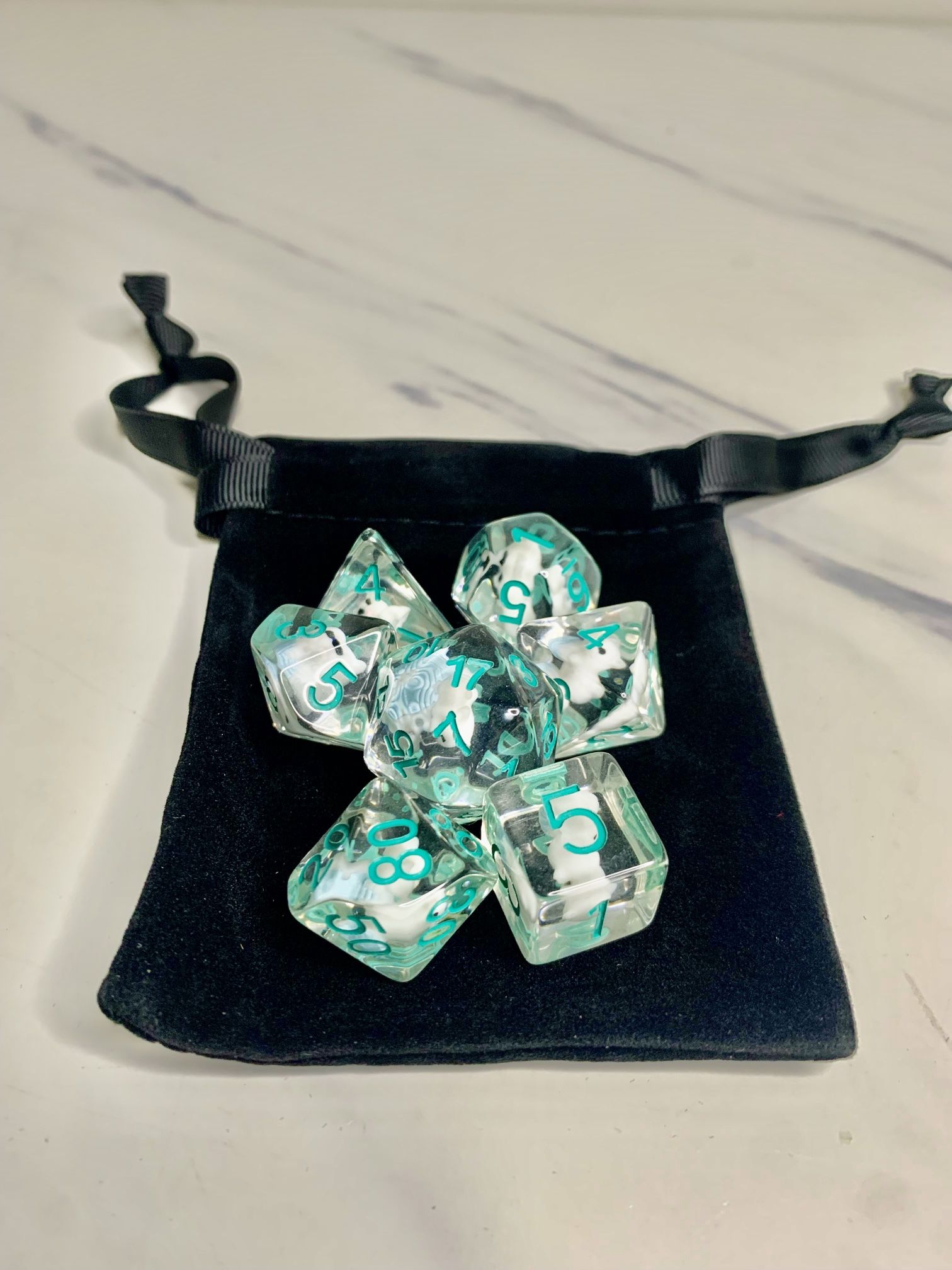 7pcs/Set Cat Kitten Polyhedral Dice Used For Dungeons & Dragons