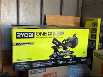 Brand New RYOBI ONE+ HP 18V Brushless 10” Sliding Compound Miter Saw Kit
