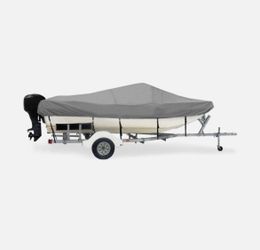 New Taylor Made Trailerite Tri-Hull Boat Cover 14.5-15.4 Ft Gray Hot Shot 73215O