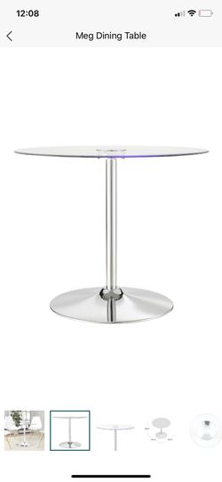 Dining table with led lights