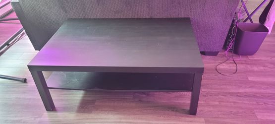 Black IKEA coffee table