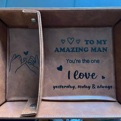 Leather Dresser Organizer